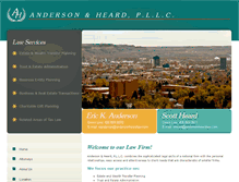 Tablet Screenshot of andersonheardlaw.com